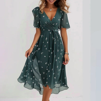 ZELIA | ELEGANT SHORT SLEEVE DRESS