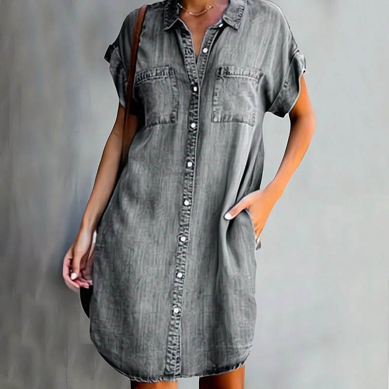 DANY | ELEGANT DENIM DRESS