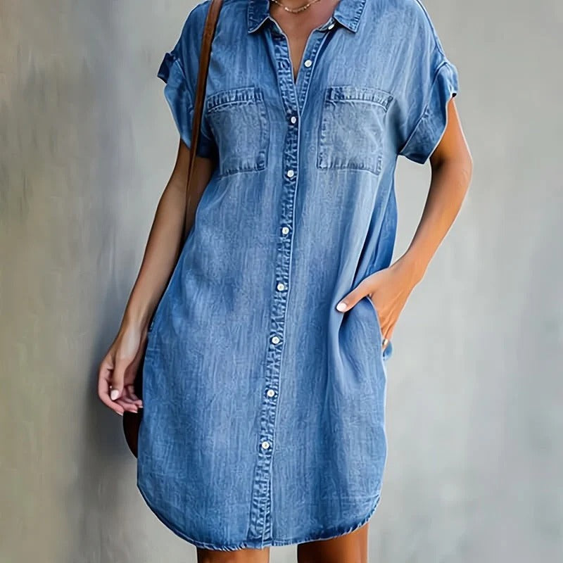 DANY | ELEGANT DENIM DRESS